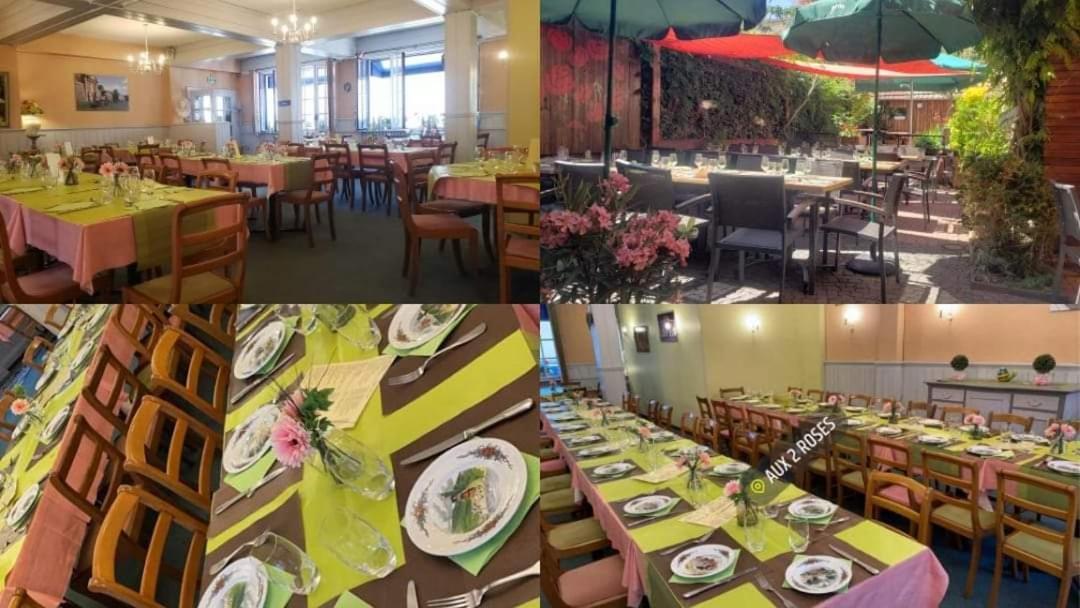 Hotel Restaurant Aux Deux Roses 뇌프브리작 외부 사진